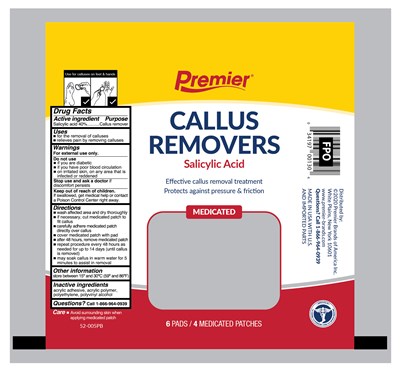 Premier Brands Callus Removers 6 Ct 52 005pb 01(ndc)